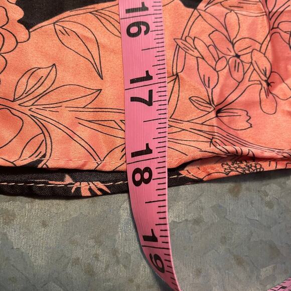 NWT Lulus Tea Gardens Rusty Rose Floral Print Satin Maxi Dress XS Coral Pink - Picture 16 of 16